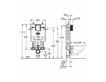 Инсталляционный комплект для унитаза GROHE Uniset для обмуровки  38643001