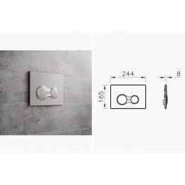 Клавиша Sirius хром Vitra (для инсталляции Vitra 748-5800-01)