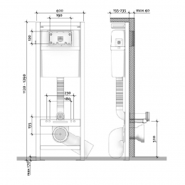 Комплект CITY NEW CLEAN ON (наст.сид.с slim DP lift+инст.LINK PROс кн.INTERA стек бел),бел (SET-CIT
