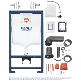 Инсталляция д/унитаза GROHE 38 772 001 RAPID SL квадрат, б/пр