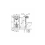 Инсталляция д/унитаза GROHE 38 750 001 RAPID SL, овал, с/пр