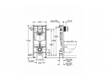 Инсталляция д/унитаза GROHE 38 775 001 RAPID SL квадрат, с/пр