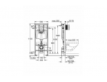 Инсталляция д/унитаза GROHE 38 827 RAPID SL квадрат, таблетка