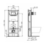 Комплект унитаза с инсталляцией Ideal Standard Tesi AquaBlade T386801, сиденье микролифт