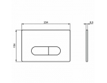 Кнопка смыва Ideal Standard Oleas R0115AA глянцевый хром