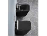 Унитаз подвесной Azario Teramo LT-052E-R-MB с сиденьем микролифт, черный матовый