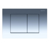 Панель смыва Aquatek Хром глянец, клавиши квадрат