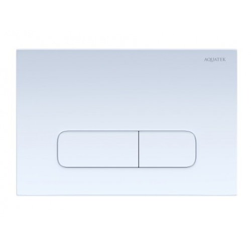 Панель смыва Aquatek Белая, клавиши прямоугольные купить в интернет магазине Санрай73