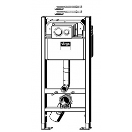 Viega 792855 Сет Инсталляция с кнопкой Visign for Style 20 Prevista Dry