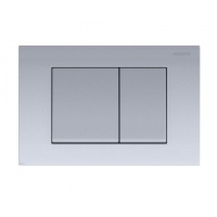 Панель смыва Aquatek Хром матовая, клавиши квадрат