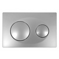 Панель смыва Azario 24.8х2.9х16 Хром глянцевый, клавиши круглые