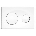 Панель смыва Azario 24.8х2.9х16 Белый, клавиши круглые
