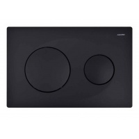 Панель смыва Azario 24.8х2.9х16 Черный матовый, клавиши круглые