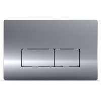 Панель смыва Azario 24.7х2.5х16 Хром глянец, клавиши прямоугольные