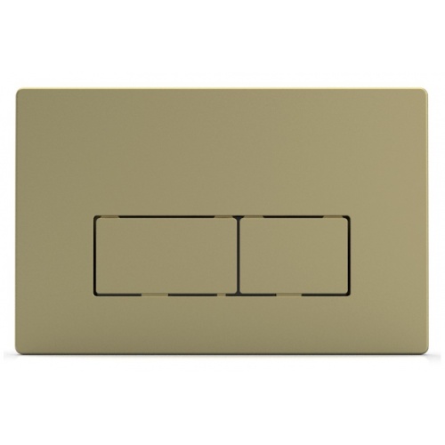 Панель смыва Azario 24.7х2.5х16 Золото, клавиши прямоугольные купить в интернет магазине Санрай73