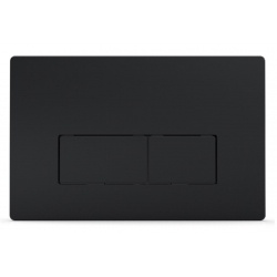 Панель смыва Azario 24.7х2.5х16 Черный матовый, клавиши прямоугольные