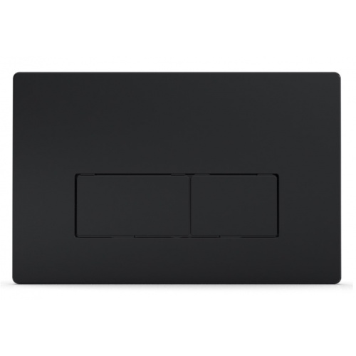 Панель смыва Azario 24.7х2.5х16 Черный матовый, клавиши прямоугольные купить в интернет магазине Санрай73
