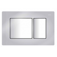 Панель смыва Azario 24.8х3.5х16.6 Хром глянец, клавиши квадратные