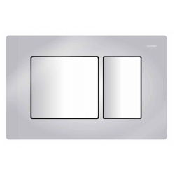 Панель смыва Azario 24.8х3.5х16.6 Хром глянец, клавиши квадратные