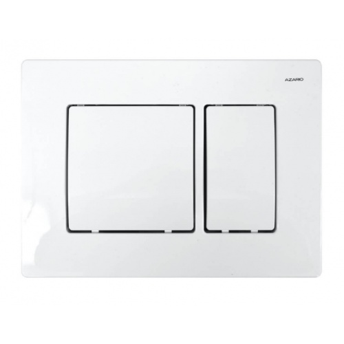Панель смыва Azario 24.8х3.5х16.6 Белый, клавиши квадратные купить в интернет магазине Санрай73