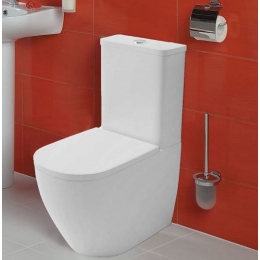 Унитаз напольный Azario Renda AZ-8693 безободковый с бачком, сиденье микролифт