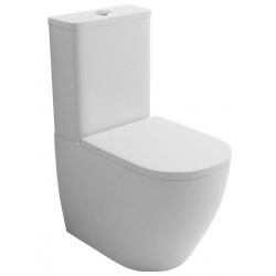 Унитаз напольный Azario Renda AZ-8693 безободковый с бачком, сиденье микролифт