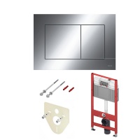 Комплект TECEbase 2.0 для установки подвесного унитаза с панелью смыва TECEnow 9400412 хром глянцевы
