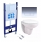 Комплект Aquatek Унитаз Каир A1170-00 + инсталляция INS-0000014 + панель смыва KDI-0000016 + крепеж