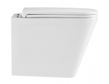 Унитаз Lemark FLOREX подвесной безободковый с сиденьем микролифт, смыв вихревой Торнадо 3.0, белый