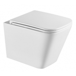 Унитаз Lemark FLOREX подвесной безободковый с сиденьем микролифт, смыв вихревой Торнадо 3.0, белый