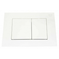 Кнопка смыва для инсталляции Vieir квадратные крупные клавиши, белый матовый