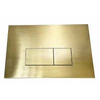 Кнопка смыва для инсталляции Vieir квадратные клавиши, латунный матовый