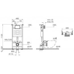Инсталляция для унитаза VitrA V-Fix Core