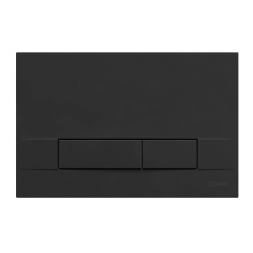Кнопка смыва Lemark BIT для инсталляции, клавиши прямоугольные, черный матовый soft touch купить в интернет магазине Санрай73