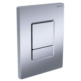 Панель смыва Aquatek Хром матовая, клавиши прямоугольные, пневматическое управление для Pneumo N