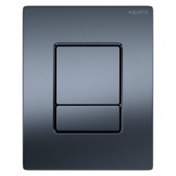 Панель смыва Aquatek Оружейная сталь, клавиши прямоугольные, пневматическое управление для Pneumo N