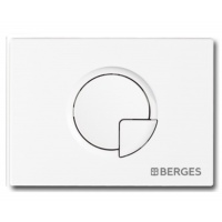 Кнопка смыва Berges Novum R1 для инсталляции, механическая, белый