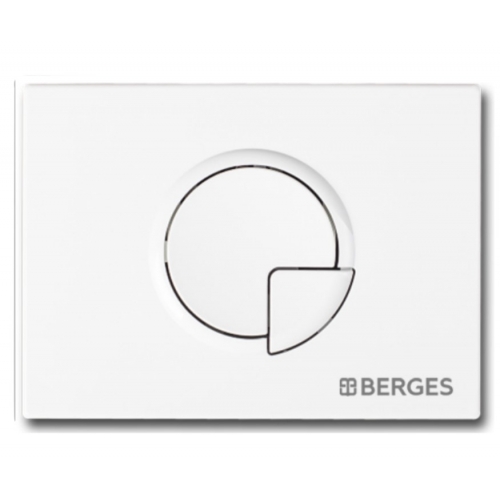 Кнопка смыва Berges Novum R1 для инсталляции, механическая, белый купить в интернет магазине Санрай73