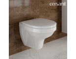 Комплект Cersanit Delfi с сиденьем Микролифт и клавишей слива хром