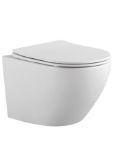 Унитаз Aquatek Европа подвесной безободковый, тонкое сиденье микролифт, быстросъем