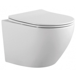 Унитаз Aquatek Европа подвесной безободковый, тонкое сиденье микролифт, быстросъем