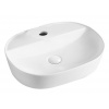 Раковина Azario 505х385х120, накладная на столешницу, овальная, белый