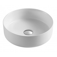 Раковина Azario 355х355х120, накладная на столешницу, круглая, белый матовый