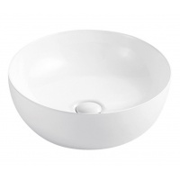Раковина Azario 405х405х140, накладная на столешницу, круглая, белый