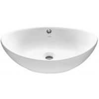 Раковина Kirovit Гамма 560х370х180, накладная на столешницу, овальная