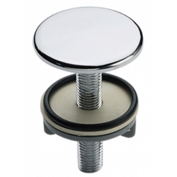 Заглушка для раковины d50 мм хром