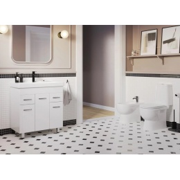 Раковина Sanita Luxe Fest 80, накладная на тумбу