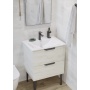 Раковина Sanita Luxe Breeze 60 белая, для тумбы Mixline Брикс 60