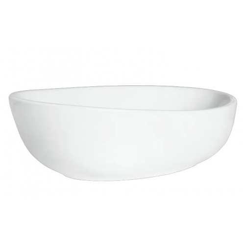 Раковина Sanita Luxe Ringo Cut 540х345х147, накладная на столешницу, овальная, белая купить в интернет магазине Санрай73