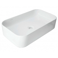 Раковина Sanita Luxe Infinity Slim 597х357х139, накладная на столешницу, белая